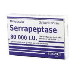 Serrapeptase, 80 000 I.U.