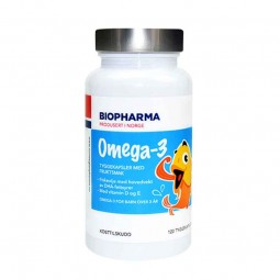 Omega-3 kapsule za decu, 120 softgel kaps, Biopharma
